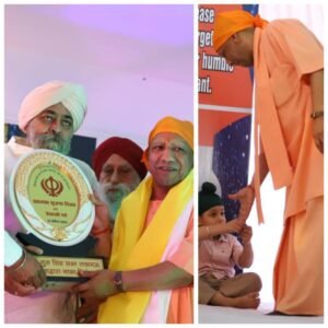 लखनऊ 13अप्रैल25नाका गुरुद्वारा पहुंचे सीएम योगी।