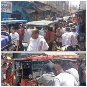 वृंदावन 13अप्रैल25*बेलगाम दौड़ते ई रिक्शाओं के खिलाफ मुख्यमंत्री के सख्त आदेशो को भूले अधिकारी*