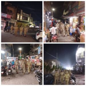 मथुरा 14 अप्रैल 2025*पैदल गशत