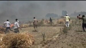 औरैया22अप्रैल25 आग लगने की सूचना पर दौड़े सहायल थानाध्यक्ष ,