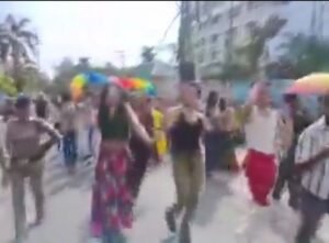 देहरादून 22अप्रैल25 में LGBT समुदाय ने सडक पर मार्च निकाला।