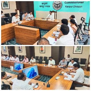 कानपुर नगर25अप्रैल25*मण्डलायुक्त ने की गेहूँ क्रय के सम्बन्ध में बैठक*