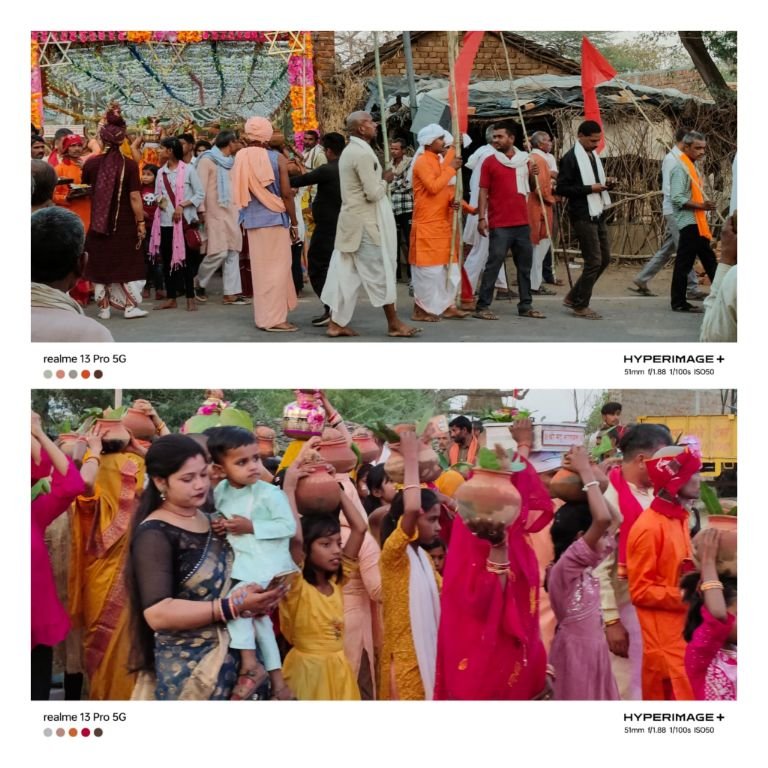 महोबा 26अप्रैल26 धर्म पताका के साथ निकली यज्ञ कलश यात्रा