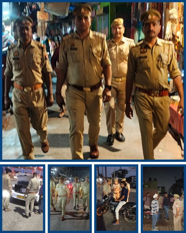 मथुरा29 अप्रैल 25*पैदल गश्त*