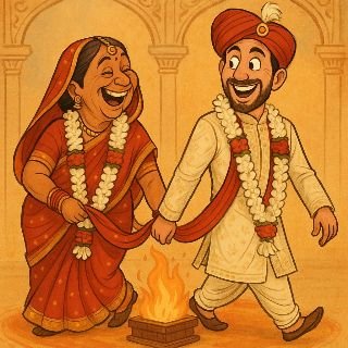 गोण्डा29अप्रैल25*अलीगढ के बाद गोंडा मे फरार हुई सास - दामाद की जोड़ी.. अयोध्या पहुंच मन्दिर मे लिए 7 फेरे