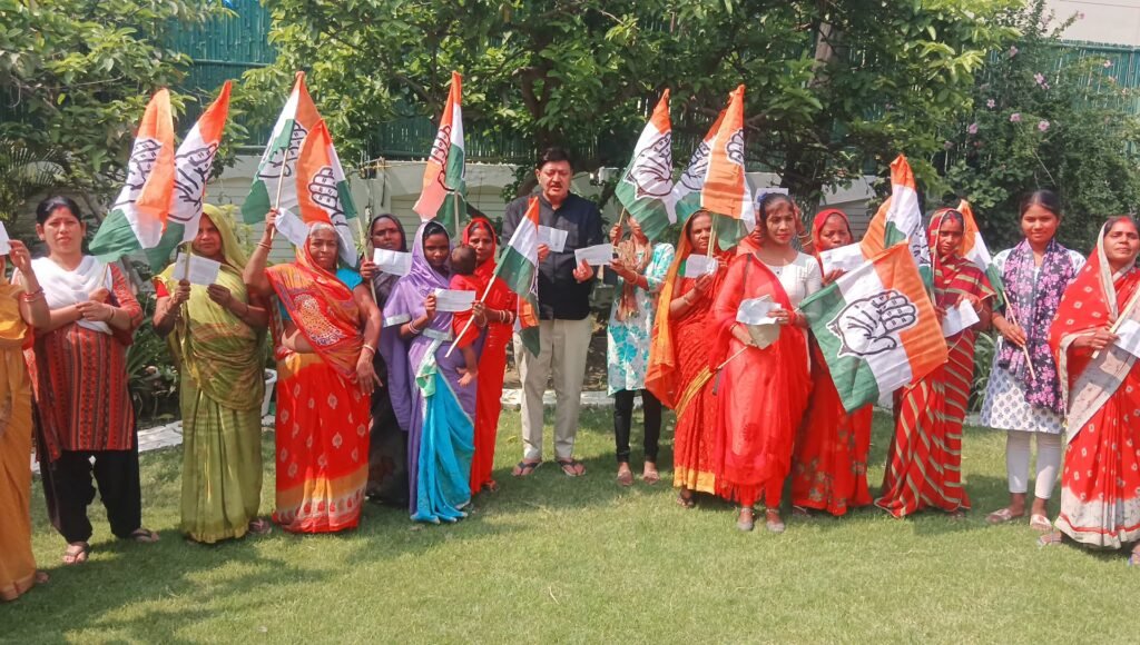 भागलपुर विधायक श्री शर्मा के द्वारा कांग्रेस पार्टी की सदस्यता ग्रहण की