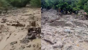 हिमाचल05मई25 के चंबा में बादल फटने से तबाही, घरों में घुसा बारिश का पानी; एक की मौत*