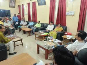 भागलपुर 05मई25 राजभवन से टीएमबीयू को पिछले वर्षों में प्राप्त हुए पत्रों पर की गई कार्रवाई को लेकर कुलपति ने की समीक्षा बैठक,