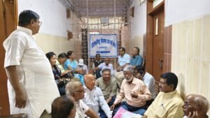 भागलपुर07मई25टीएमबीयू के पेंशनर्स ने बकाए राशि की मांग को लेकर किया धरना प्रदर्शन