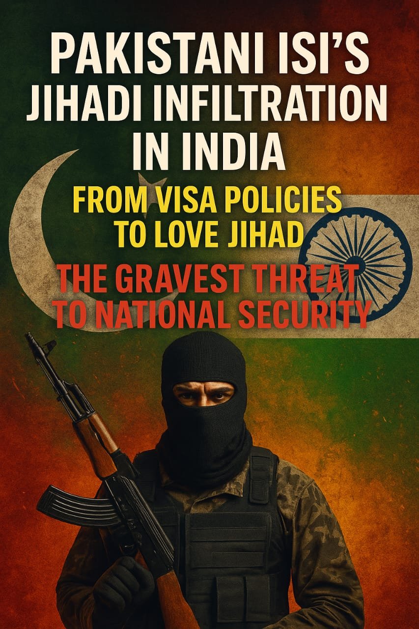 भागलपुर07मई25भारत में पाकिस्तानी ISI की जिहादी घुसपैठ: वीज़ा नीति से लव जिहाद तक — राष्ट्र सुरक्षा पर सबसे बड़ा संकट" भागलपुर07मई25भारत में पाकिस्तानी ISI की जिहादी घुसपैठ: वीज़ा नीति से लव जिहाद तक — राष्ट्र सुरक्षा पर सबसे बड़ा संकट"