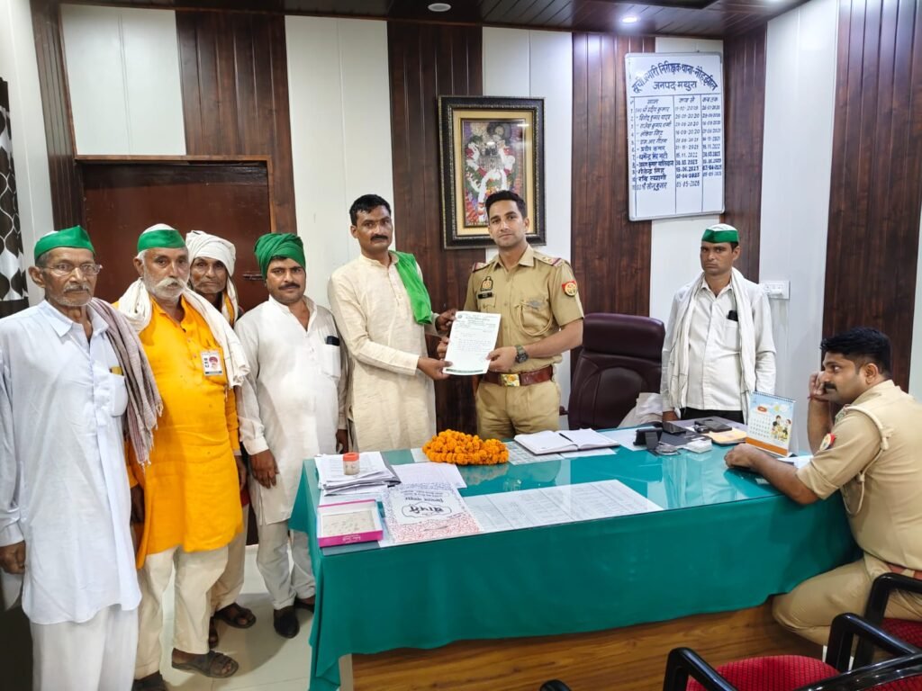 मथुरा 18 मई सन 2025 भारतीय किसान यूनियन के पदाधिकारी राकेश टिकैत जी को फेसबुक द्वारा दी धमकी