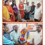 भागलपुर01मई25 डॉ प्रेम कुमार का भाजपा जिला महामंत्री योगेश पांडे के नेतृत्व मेँ स्वागत किया