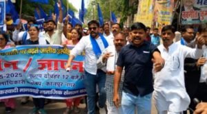 कानपुर नगर02मई25*दलित शोषण एवं बाबा साहब की प्रतिमा तोड़े जाने के विरोध में भीम आर्मी ने ज्ञापन सौंपा।