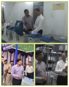 पूर्णिया बिहार 3 मई 25*निर्वाचन, भंडार की ई वी एम व्यवस्था का निरीक्षण क्या गया