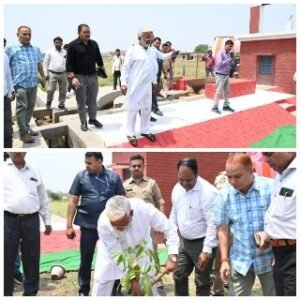 मिर्जापुर03मई25*जलशक्ति मंत्री स्वतंत्र देव सिंह ने किया लखनपुर स्थित राजकीय नलकूप का औचक निरीक्षण*