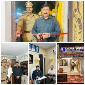 कौशाम्बी04मई25*एसपी ने थाना पिपरी कार्यालय व आवास के जीर्णोद्धार व सौंदर्यीकरण भवन का फीता काटकर किया उद्घाटन*
