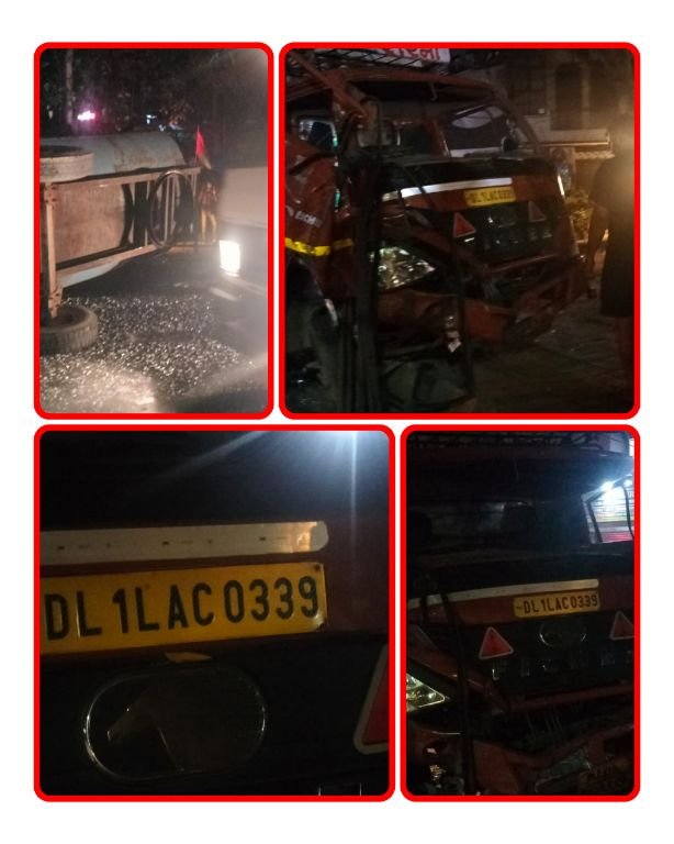 दिल्ली07मई25 भयानक एक्सीडेंट