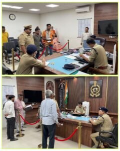 मथुरा 8 मई 25*वरिष्ठ पुलिस अधीक्षक द्वारा जनसुनवाई*