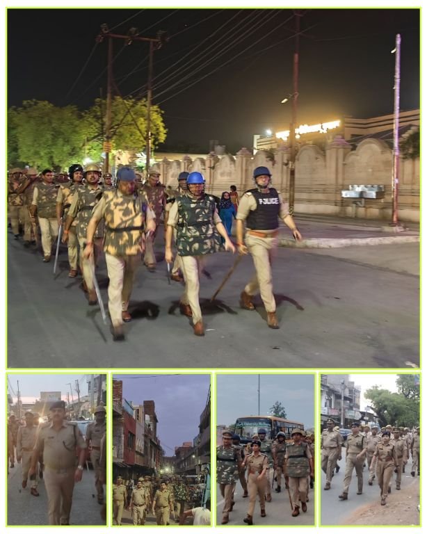 मथुरा 8मई25 ख़ास खबर फ्लैग मार्च*