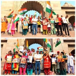 वाराणसी10मई2025*भारतीय सेना के शौर्य का गंगा आरती द्वारा किया अभिनंदन "