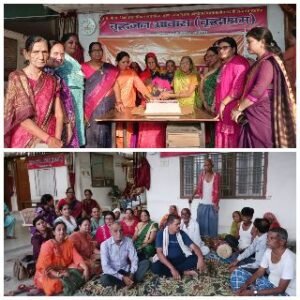 गाजीपुर11मई25*महिला भूमिहार समाज की महिलाओ ने वृद्धाश्रम में केक खिलाकर मनाया मातृ दिवस*