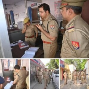 अयोध्या13मई2025*एसएसपी द्वारा थाना बीकापुर का आकस्मिक निरीक्षण किया गया