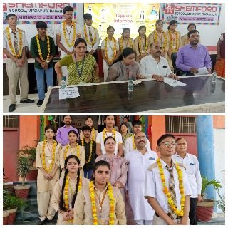 मिर्जापुर:14 मई 25 *अध्यापकों ने बच्चों को माला पहनाकर एवं मिठाई खिलाकर उनके उज्जवल भविष्य कामना की*