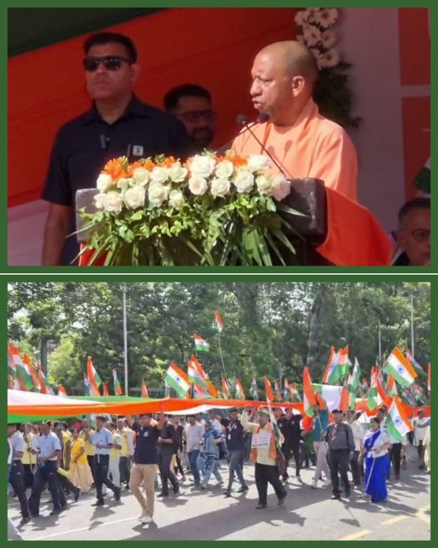 लखनऊ:14मई25* भारत शौर्य तिरंगा यात्रा में सीएम योगी