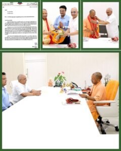 मथुरा14मई 25गंगाजल आपूर्ति और जलभराव समाधान को लेकर मथुरा-वृंदावन महापौर ने की मुख्यमंत्री से भेंट*