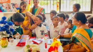वाराणसी15मई25किड्स वैली इंटरनेशनल स्कूल, लखमीपुर (वाराणसी) में डेंटल कैंप का आयोजन