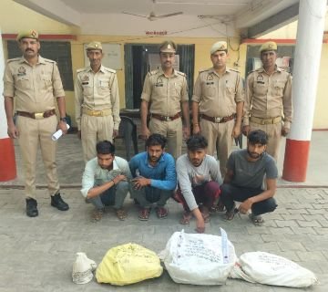 मथुरा 15 मई 25*थाना नौहझील पुलिस ने 04 चोरों को किया गिरफ्तार, *