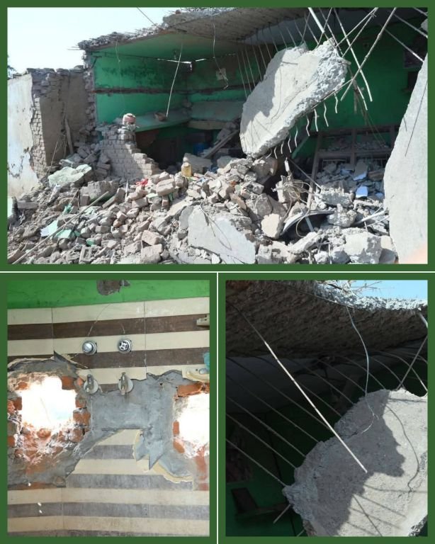 जम्मू कश्मीर16मई25*राजौरी में मिसाइल हमले में ध्वस्त हुए घर