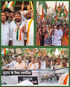 कानपूर19मई25*लहराते तिरंगे में दिखा भारतीयों का गर्व और सेना का शौर्य