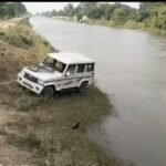 हरदोई21मई25*शादी से लौट रही तेज रफ्तार बोलेरो नहर में गिरी, बड़ा हादसा टला