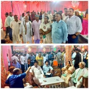 देवरिया22मई25*श्री ब्यास प्रसाद जी की माता जी के अन्तिम संस्कार में भागलपुर घाट पर उपस्थित होकर श्रद्धासुमन अर्पित किये।