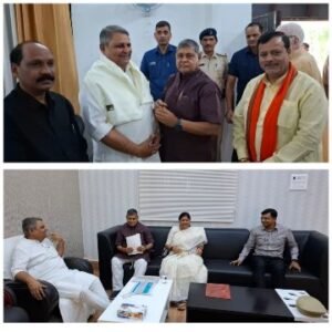 पूर्णिया इ24 मई 25"मंत्री विजय कुमार चौधरी के पूर्णिया आगमन पर ‌ विधायक विजय खेमका ने किया स्वागत ‌