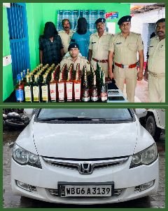 पूर्णिया बिहार 26 मई 25*डगरूआ थाना के द्वारा 61.920 लीटर विदेशी शराब के साथ दो शराब तस्करों को किया गया गिरफ्तार।