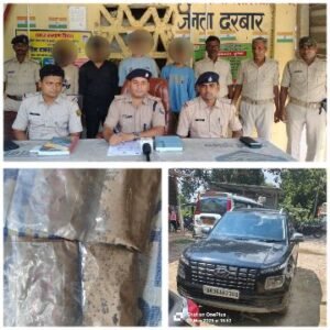 पूर्णिया बिहार 27 मई 25 * नशे के विरुद्ध पूर्णिया पुलिस की करवाई। वाहन जांच के क्रम में 213 ग्राम स्मैक के साथ चार तसकरू गिरफ्तार