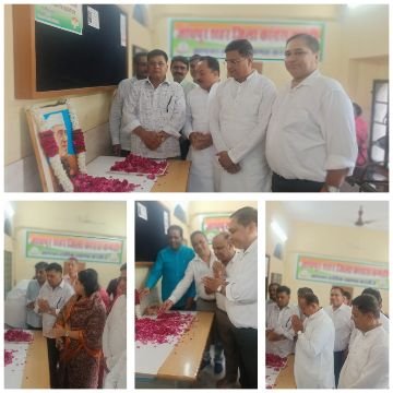 जोधपुर27मई25*शहर जिला कांग्रेस कमेटी द्वारा आज आधुनिक भारत के शिल्पीकार पंडित जवाहरलाल नेहरू जी की पुण्यतिथि मनायी गयी