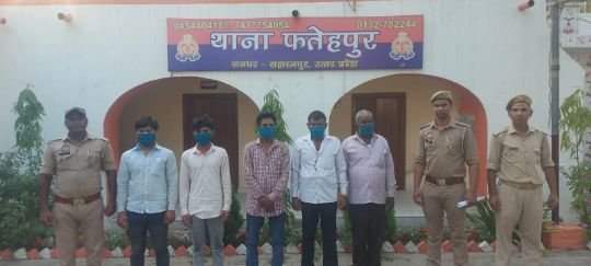 सहारनपुर27मई25*थाना फतेहपुर पुलिस ने पांच अभियुक्तों को शांति भंग के आरोप में किया गिरफ्तार*