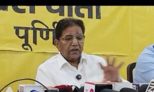 पूर्णिया बिहार 28 में 25* जनसुराज पार्टी किसी अन्य पार्टी से गठबंधन न ही समर्थन करेगी :उदय सिंह।