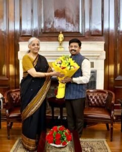 नई दिल्ली29मई2025*मंत्री नन्दी ने वित्त मंत्री निर्मला सीतारमण से की मुलाकात**उत्तर प्रदेश के विकास को लेकर की सार्थक चर्चा*