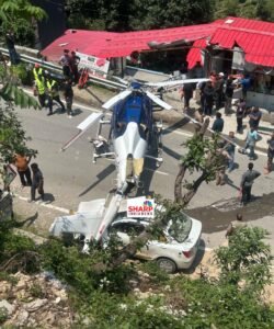 रुद्रप्रयाग 07जून25*जिले के गुप्तकाशी में एक निजी हेलीकॉप्टर की आपातकालीन लैंडिंग