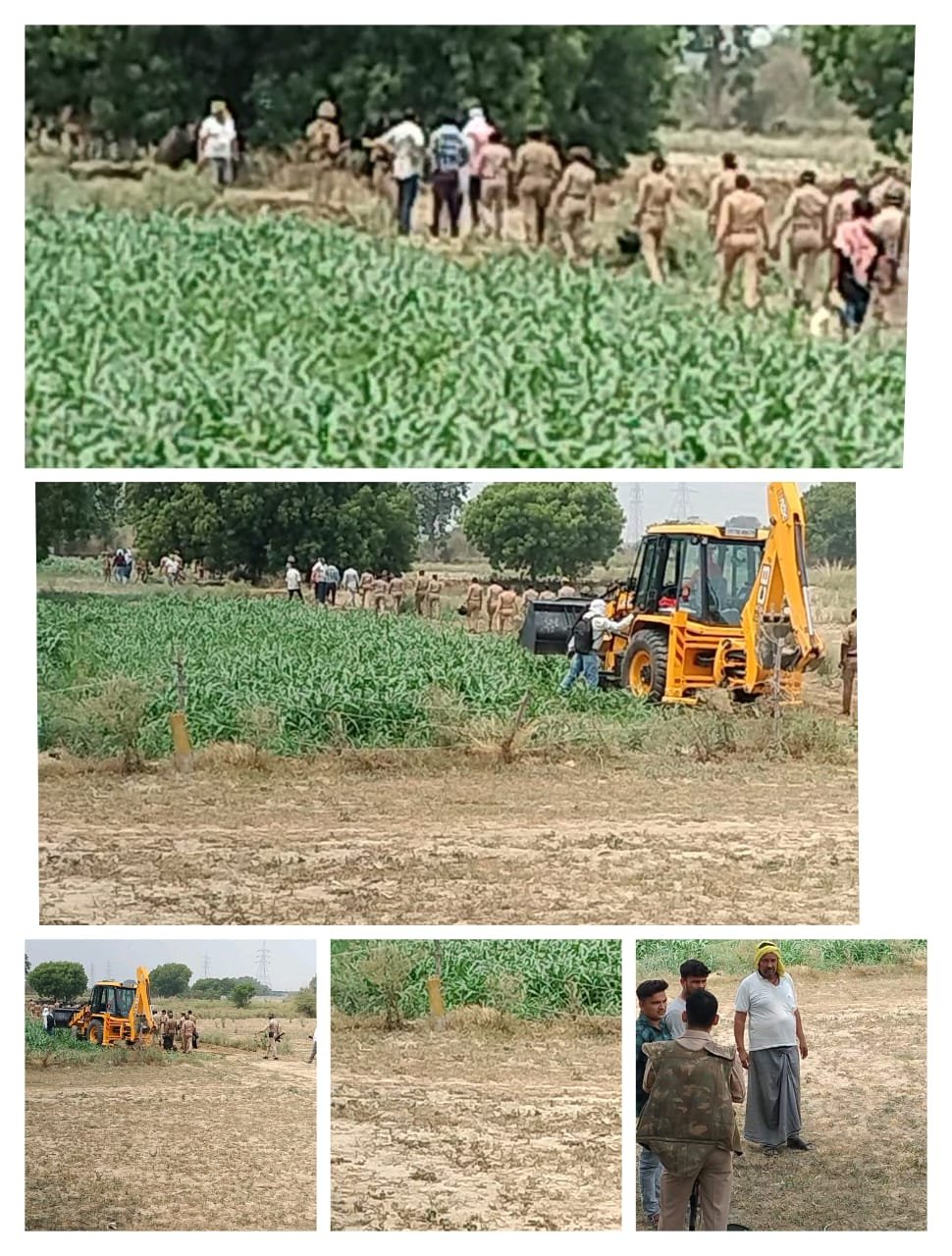 उत्तप्रदेश17जून25* छतमरा रिंग रोड कार्य के शुरू होने से पहले किसानों की जमीनो को खाली....