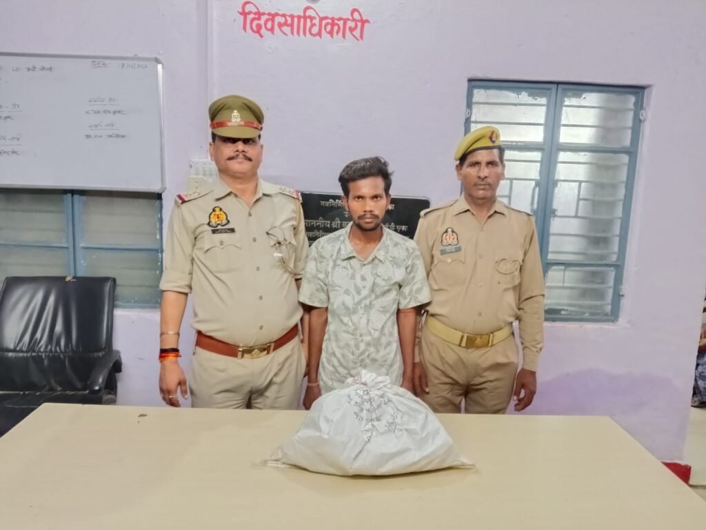 मथुरा 20 जून 25*थाना मांट पुलिस ने 01 अभियुक्त को किया गिरफ्तार। 40 पऊआ देशी शराब बरामद*