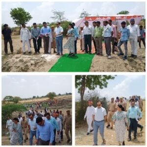 कानपुर देहात4जून25*जिलाधिकारी ने ग्राम रहिनियापुर में नून नदी के उद्गम स्थल के समीप तालाब खुदाई कार्य का किया शुभारंभ।* कानपुर देहात4जून25*जिलाधिकारी ने ग्राम रहिनियापुर में नून नदी के उद्गम स्थल के समीप तालाब खुदाई कार्य का किया शुभारंभ।*