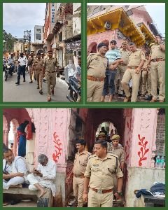 मथुरा 5 दिन 25* अपर पुलिस अधीक्षक नगर एवं अपर पुलिस अधीक्षक यातायात के द्वारा किया गया घाटों का निरीक्षण *