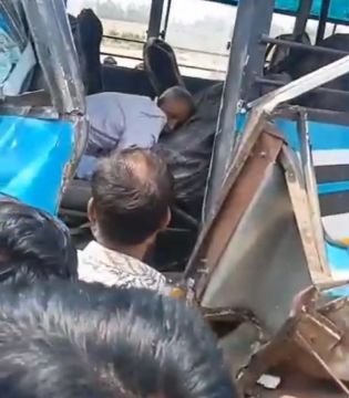 हरदोई7जून25* भीषण सड़क हादसा, एक की मौत, आधा दर्जन घायल।