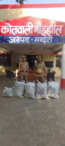 मथुरा 10 जून 25*थाना नौहझील पुलिस व खाद्य सुरक्षा एवं प्रशासन द्वारा सयुक्त कार्यवाही से अवैध औषधिया एव डीवीआर बरामद ।*