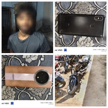 पूर्णिया बिहार 13जून 25*सहायक खजांची थाना के द्वारा एक झपटमार को झपट्टा मारी गई एक मोबाइल के साथ गिरफ्तार।